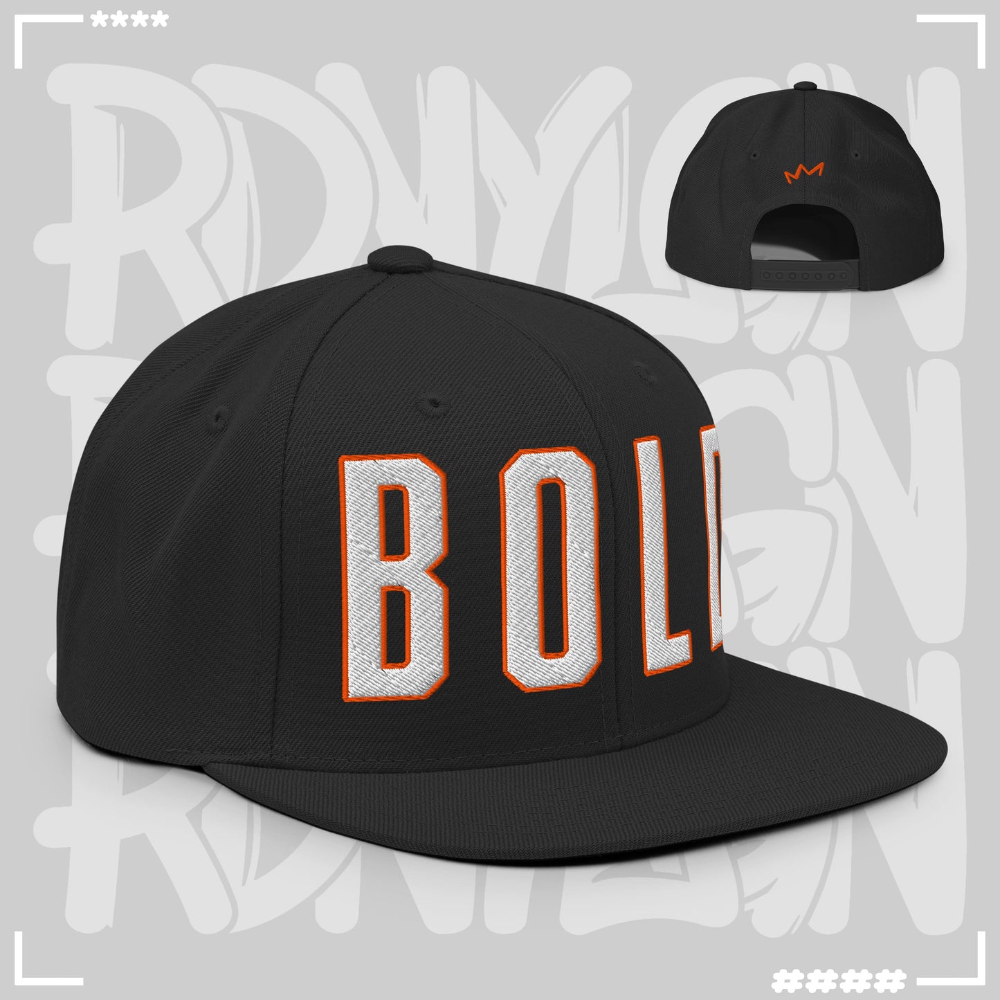 Snapback Cap - Bold Black Snapback