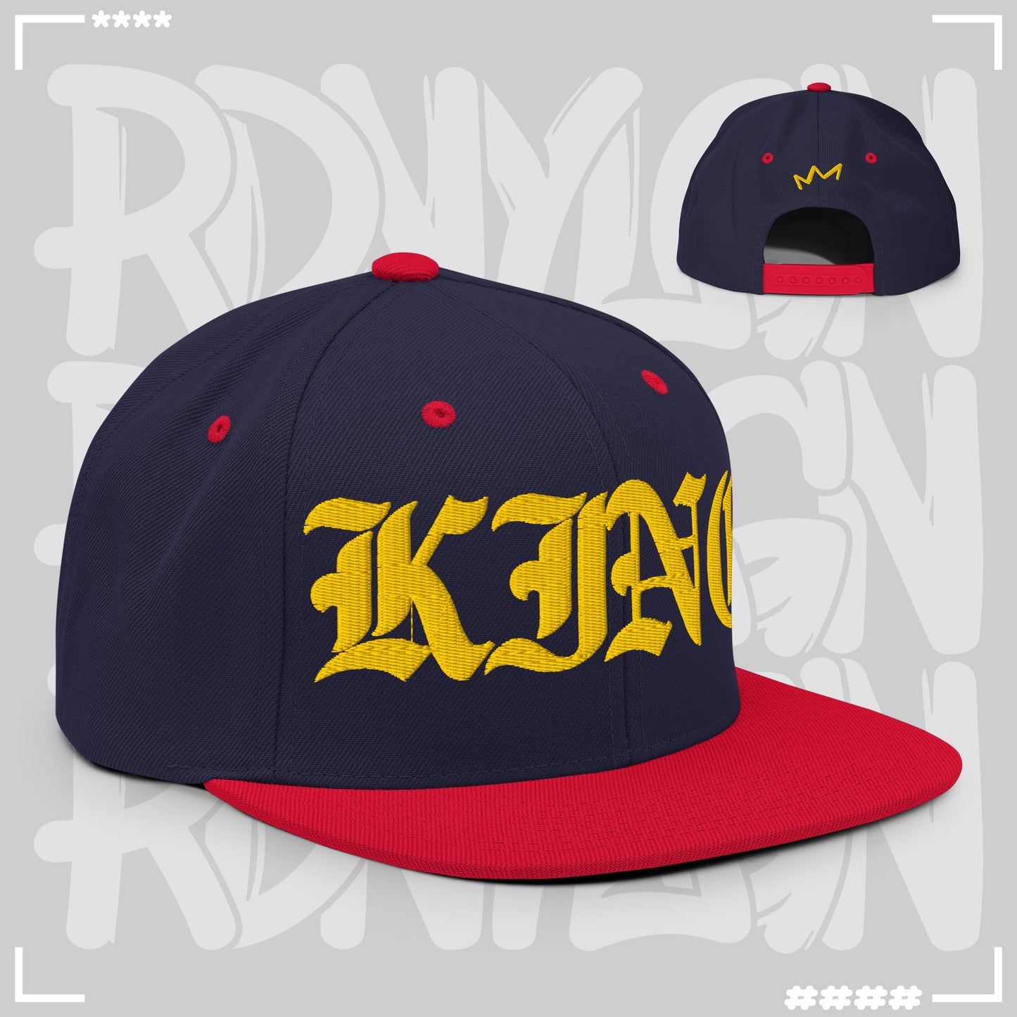 Snapback Cap - King Navy Rot Snapback