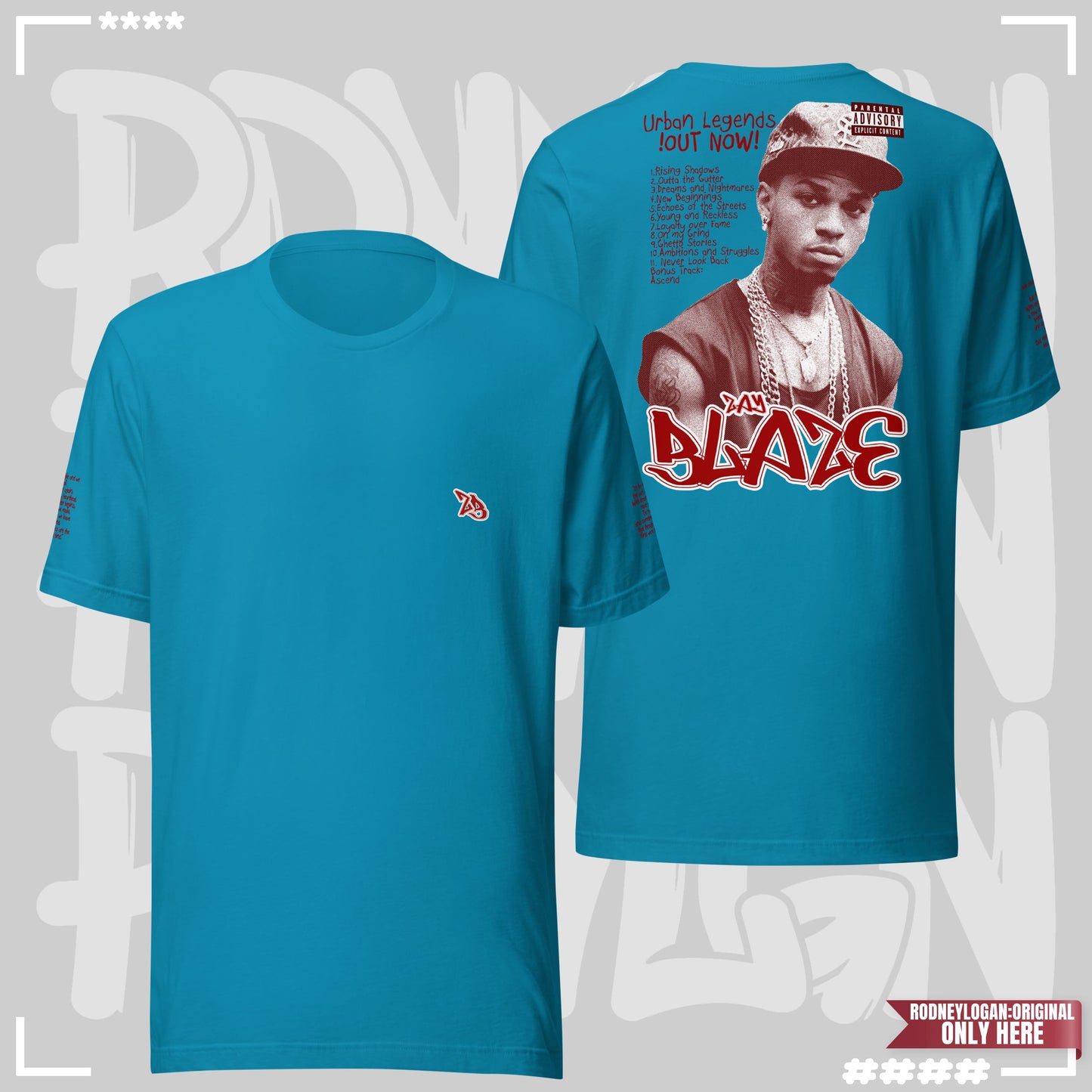 T-Shirt - Zay Blaze Aqua T-Shirt