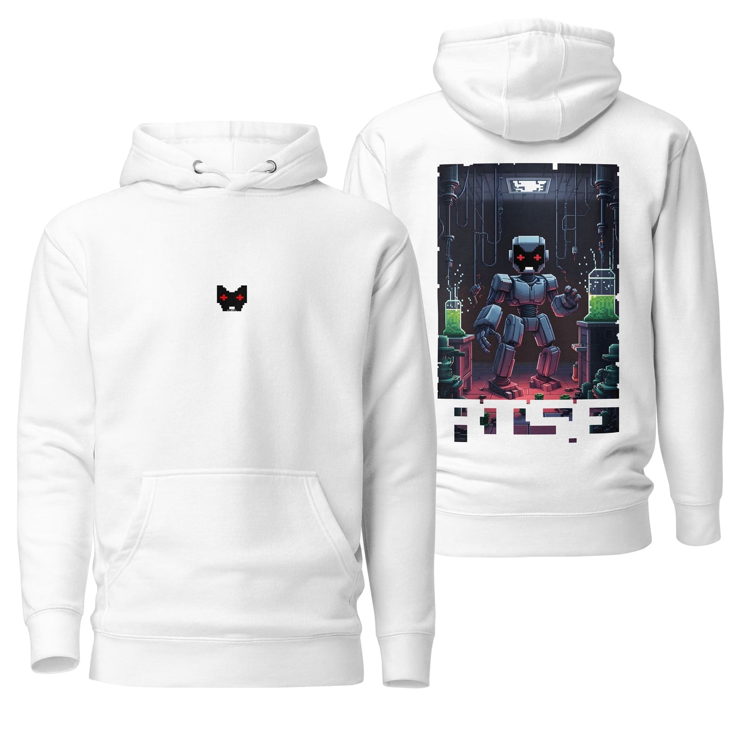 A crisp white hoodie featuring the "Rise" design, with clean and uplifting visuals that stand out on the minimalist background. Its classic fit and functional details make it both stylish and versatile.