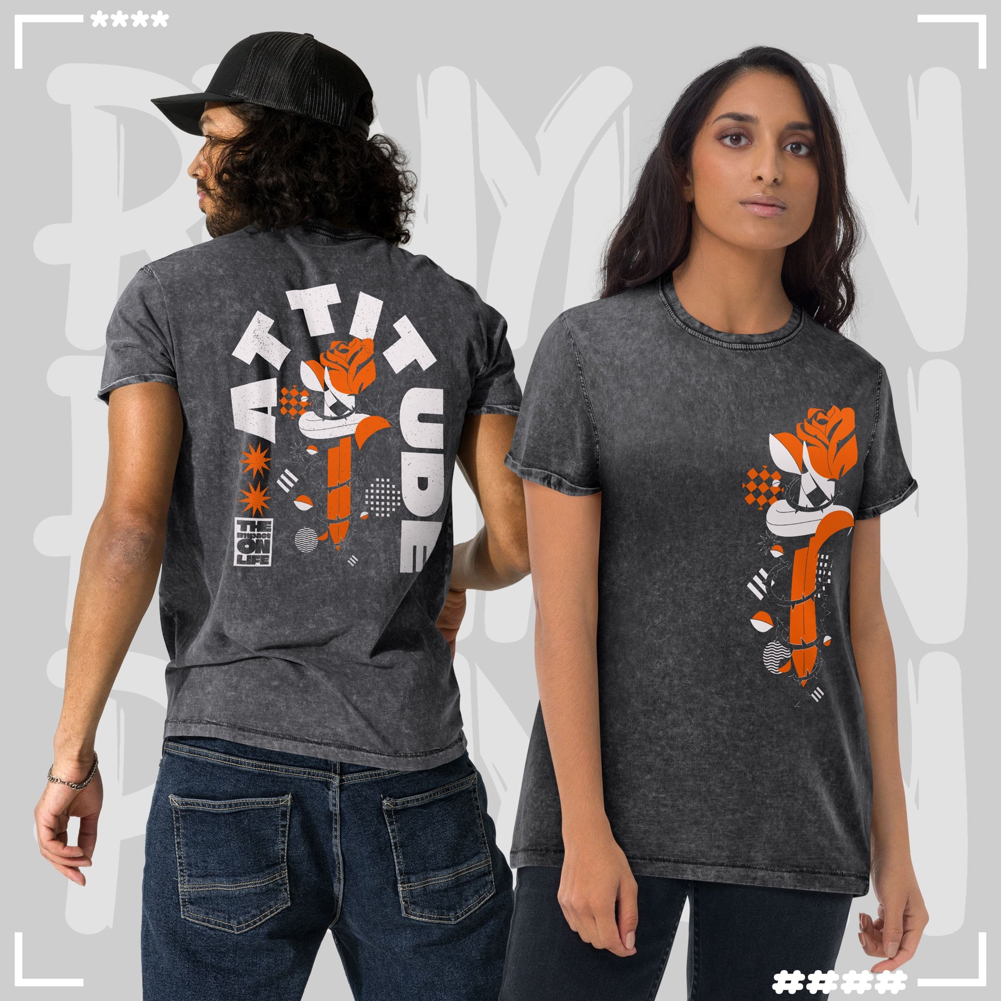Denim T-Shirt - Attitude T-Shirt